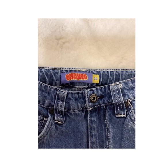 CMR JRG Kids Blue Denim Cargo Pants Size 26 Double Knee Streetwear - Picture 5 of 5